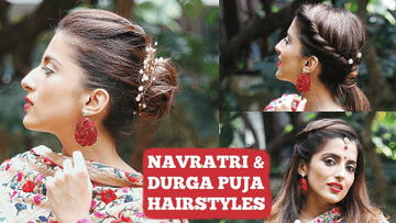  : QUICK Hairstyles For Navratri & Durga Puja / India Hairstyles For  Short To Medium Hair on Foxy.