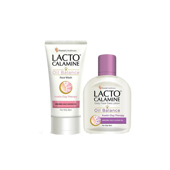 Foxy.in Buy Lacto Calamine Oil Balanced Lotion + Face Wash Combo (For