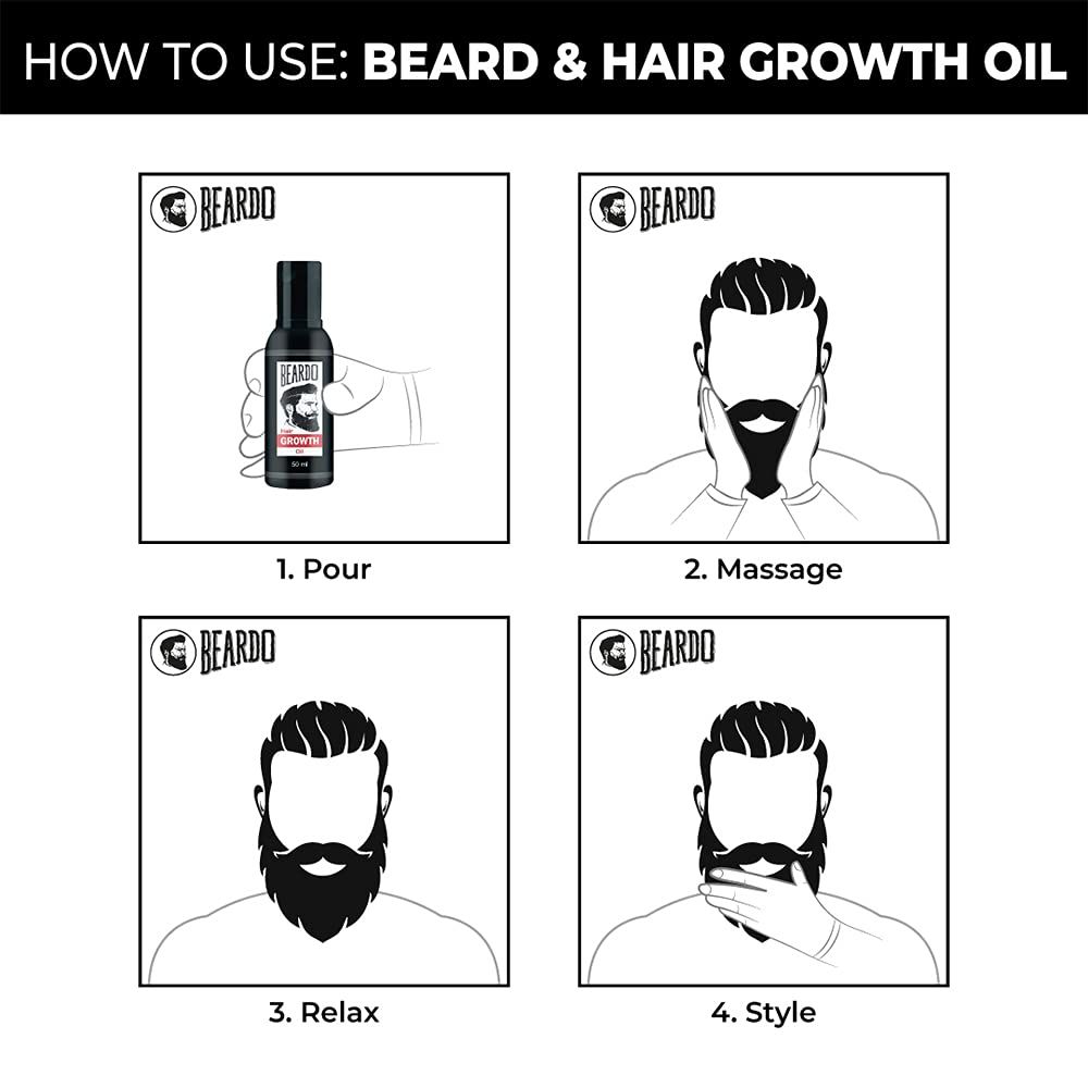Foxy.in Buy Beardo Beard & Hair Growth Oil (50ml) online in India on