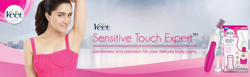 : Buy Veet Sensitive Touch Expert Trimmer for Face, Underarms and  Bikini line For Women – Battery & Carry Pouch included online in India on  Foxy. Free shipping, watch expert reviews.