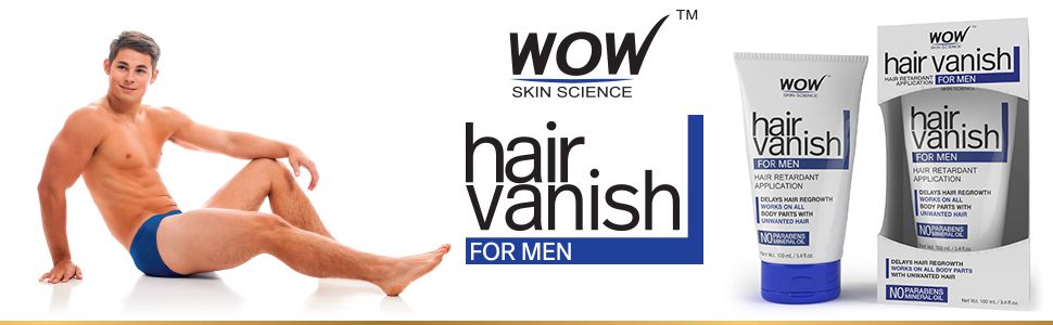 WOW Skin Science Hair Vanish For Men  No Parabens  Mineral Oil 100ml   Amazonin Beauty
