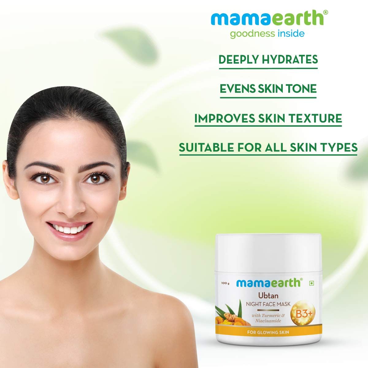 Foxy.in : Buy mamaearth Ubtan Night Sleeping Face Mask with Turmeric ...