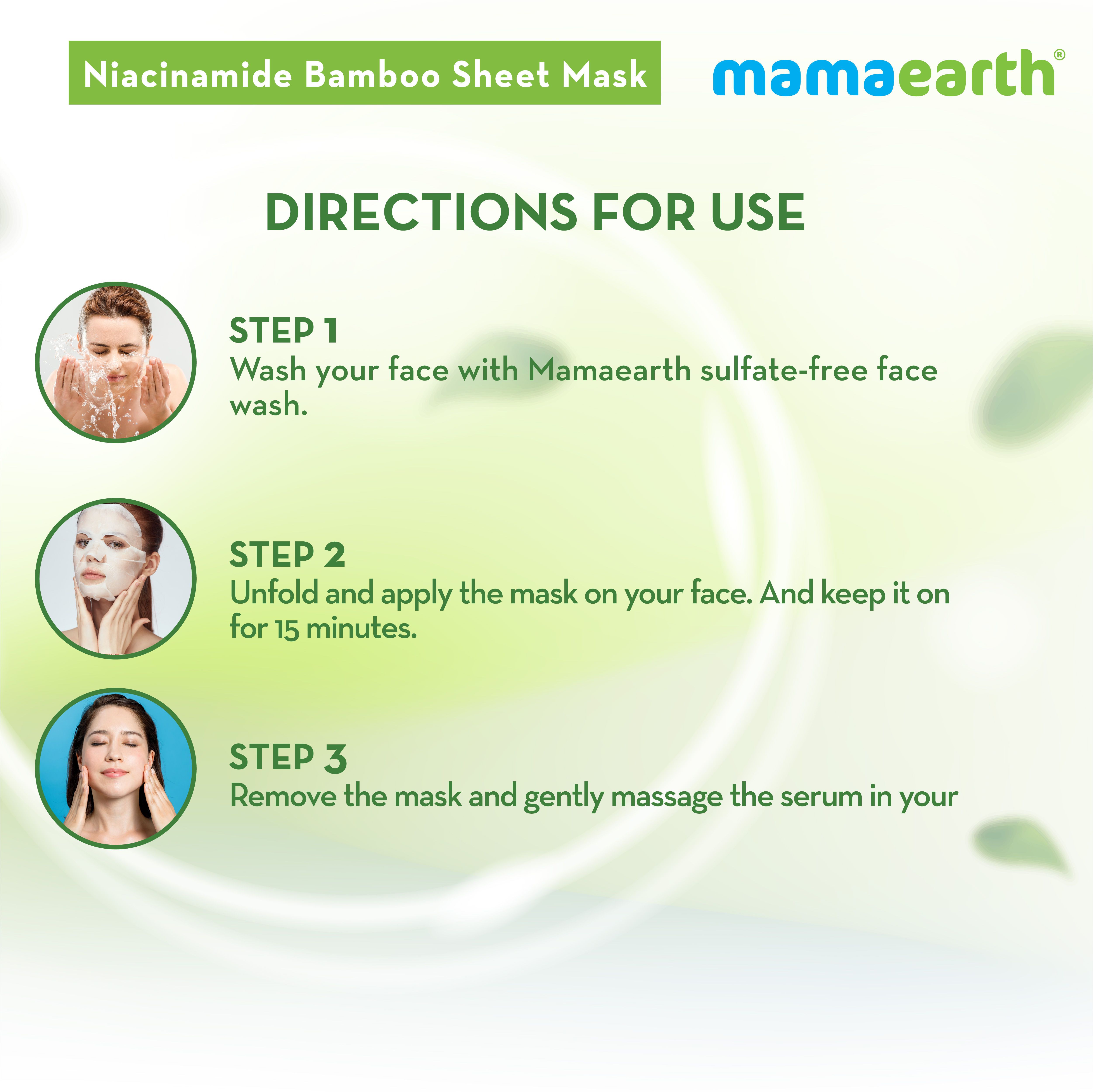 Foxy.in Buy mamaearth Bamboo Sheet Mask with Niacinamide & Ginger