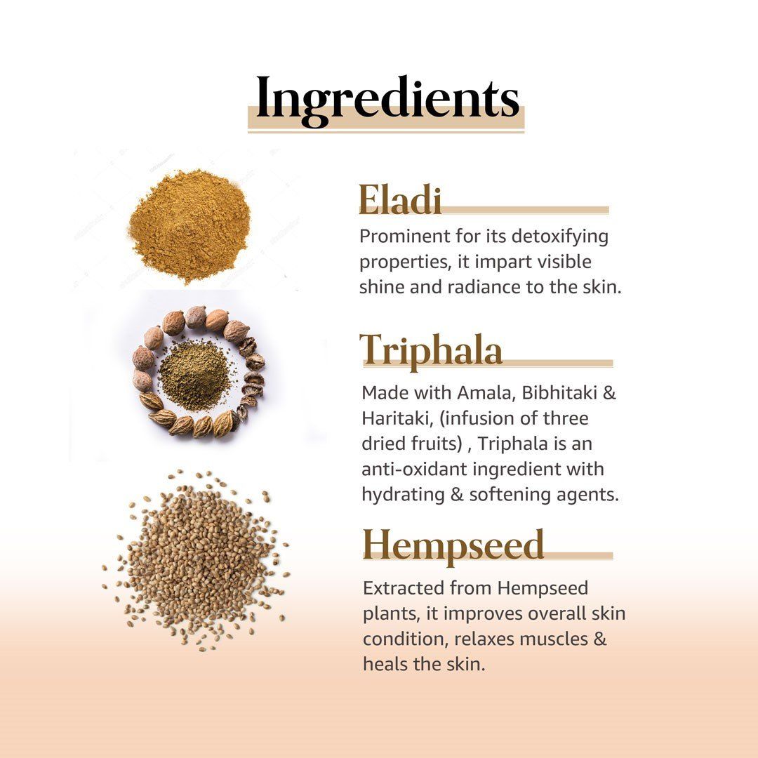 Foxy.in Buy TAC The Ayurveda Co. 100 Natural Eladi, Triphala & Hemp Seed Ultimate Body