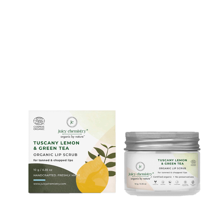 Foxy.in Buy Juicy Chemistry Tuscany Lemon and Green Tea Lip Scrub