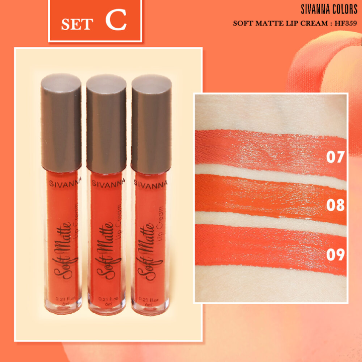 Foxy.in Buy Sivanna Colors Soft Matte Lip Cream Set 3 Color HF359