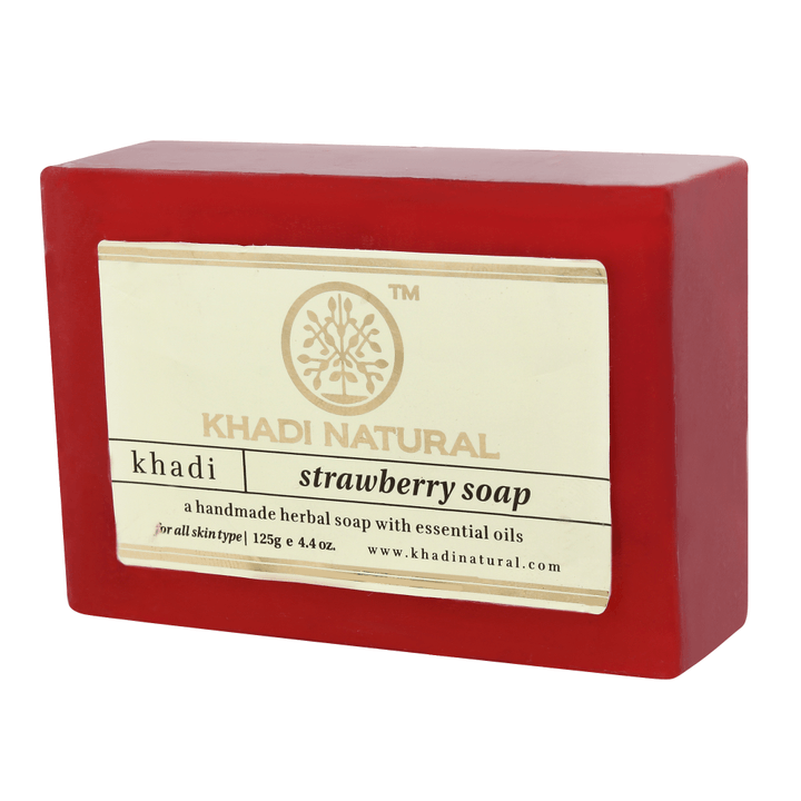 Buy Khadi Natural Herbal Strawberry Soap 125gm Online In