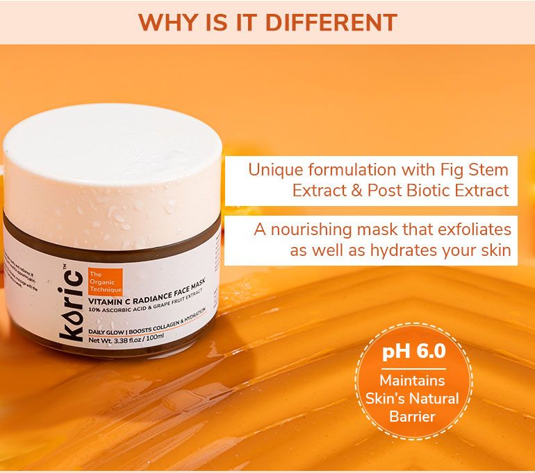 Foxy.in Buy Koric Vitamin C Radiance Face Mask (100ml) online in