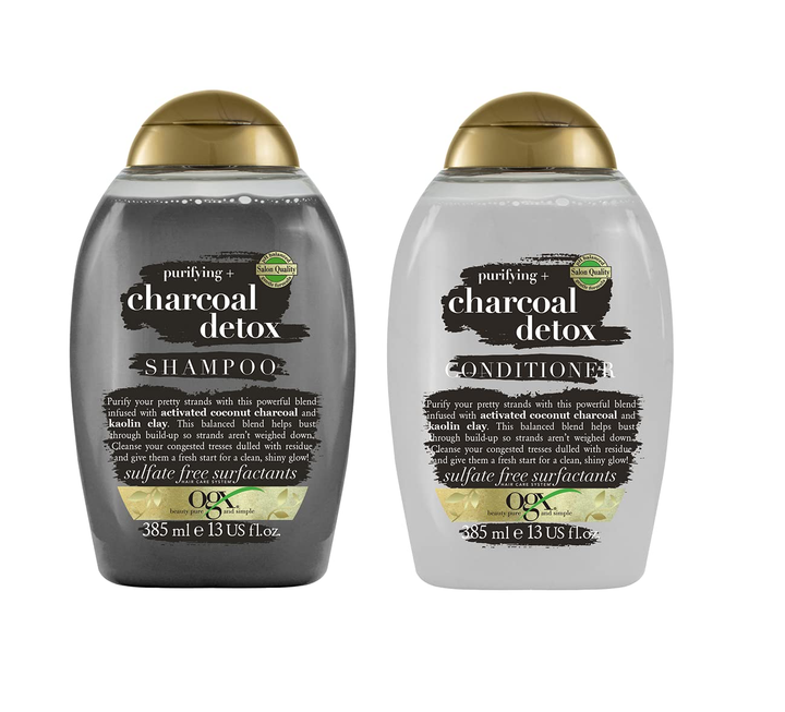Foxy.in Buy OGX Purifying Charcoal Detox Shampoo + Conditioner Combo