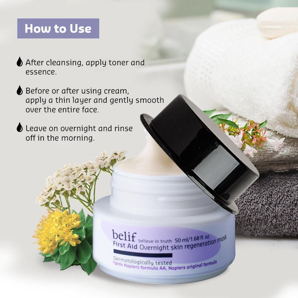 Foxy.in Buy belif First Aid Overnight Skin Regeneration Sleeping Mask