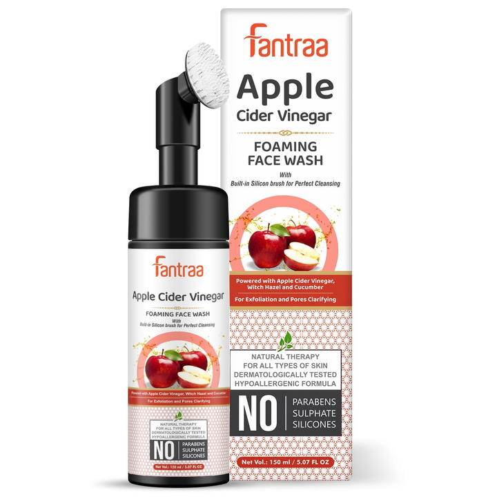 Foxy.in Buy Fantraa Apple Cider Vinegar Foaming Face Wash With Built