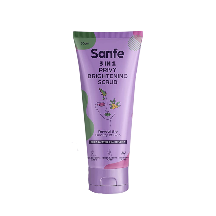 Foxy.in Buy Sanfe 3 in 1 Privy Brightening Scrub, Acne Spot Treatment