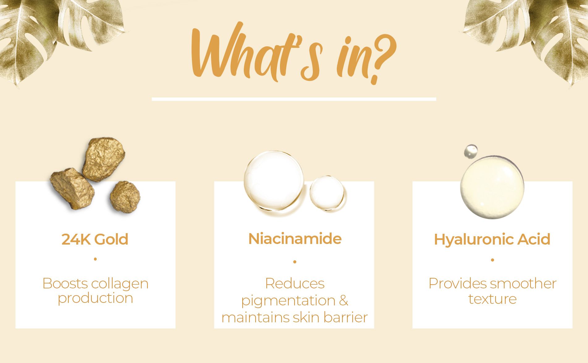 Foxy.in Buy Pilgrim 24K Gold Face Serum with Niacinamide & Hyaluronic