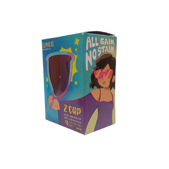 Buy Lemme Be Z Cup Reusable Menstrual Cup - Small Size, Lemon