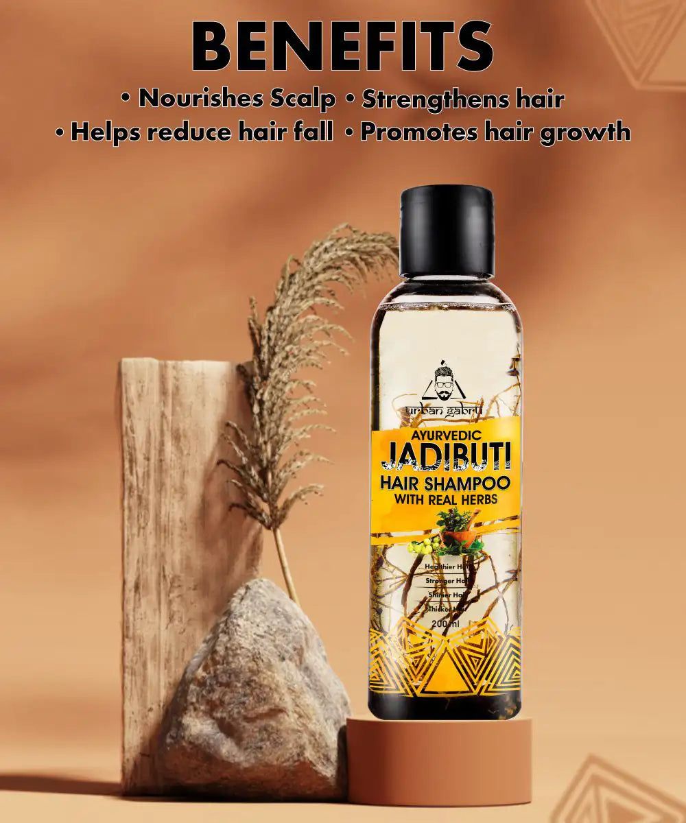  : Buy UrbanGabru Jadibuti Hair Shampoo (200 ml) online in India on  Foxy. Free shipping, watch expert reviews.