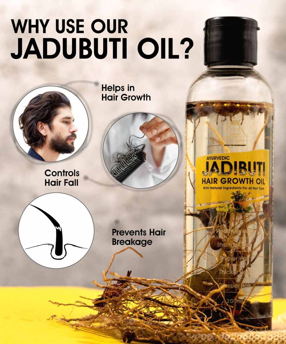 Urbangabru Ayurvedic Jadibuti Hair Oil for Hair Fall Control and hair   GlobalBees Shop