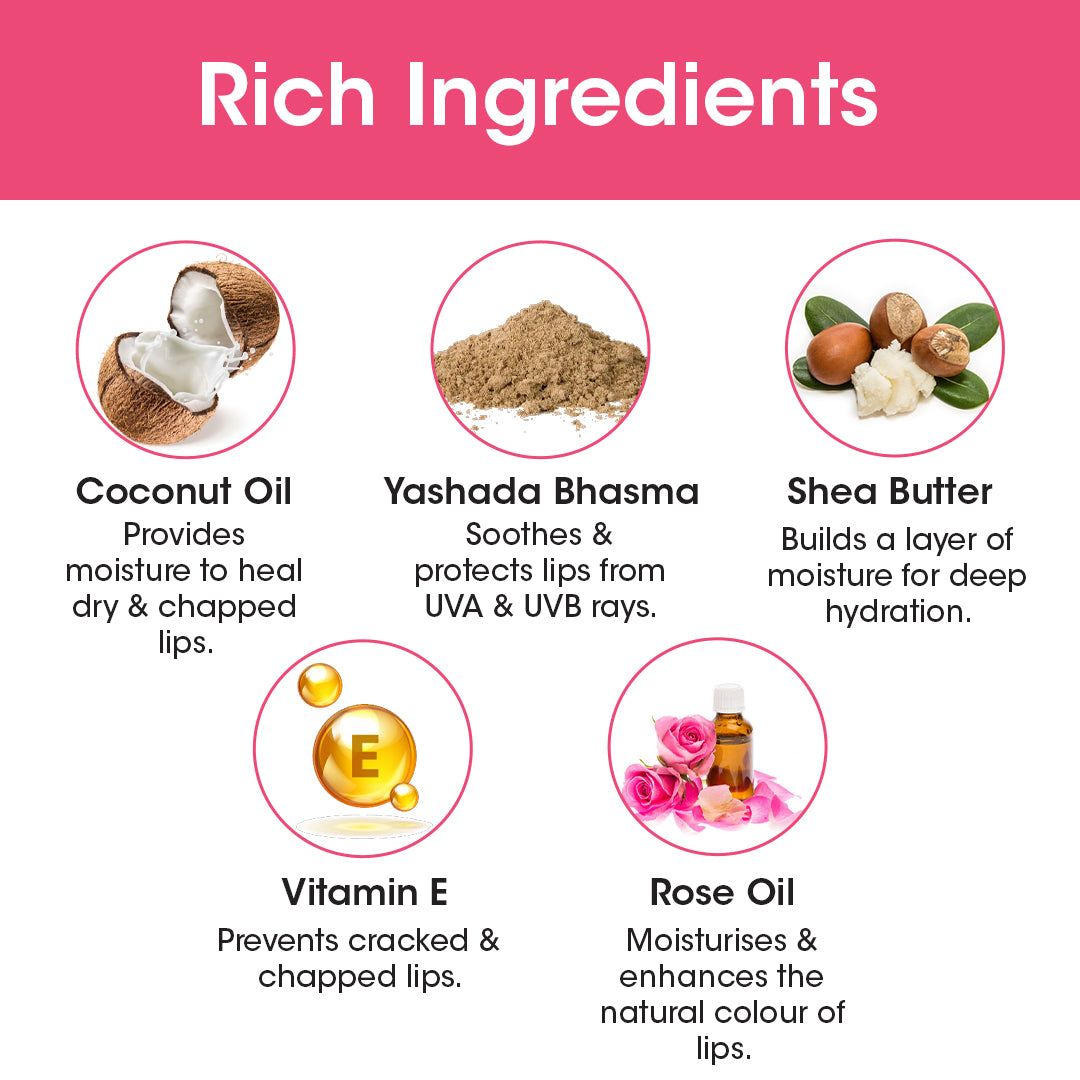 Foxy.in Buy T.A.C The Ayurveda Co. Tinted Lip Balm Indian Rose (5g