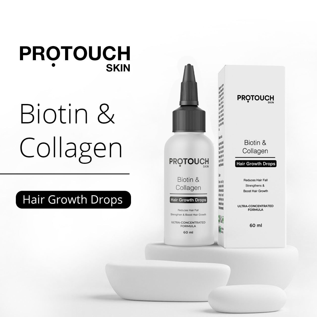 Foxy.in Buy Protouch Biotin & Collagen Hair Growth Drops (Pack Of 2) online in India on Foxy
