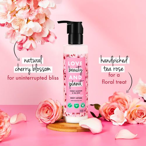 Foxy.in : Buy Love Beauty & Planet Cherry Blossom & Tea Rose Body ...