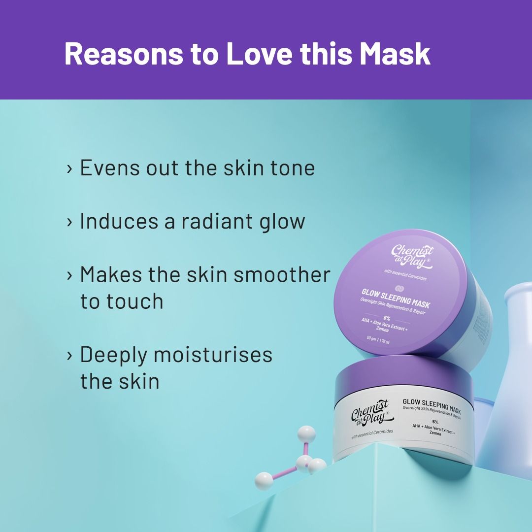 Foxy.in Buy Chemist At Play Glow Sleeping Mask (50g) online in India