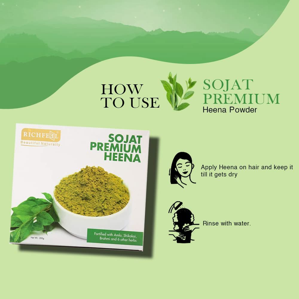 Foxy.in Buy Richfeel Naturals Sojat Henna Powder (200 g) online in India on Foxy. Free