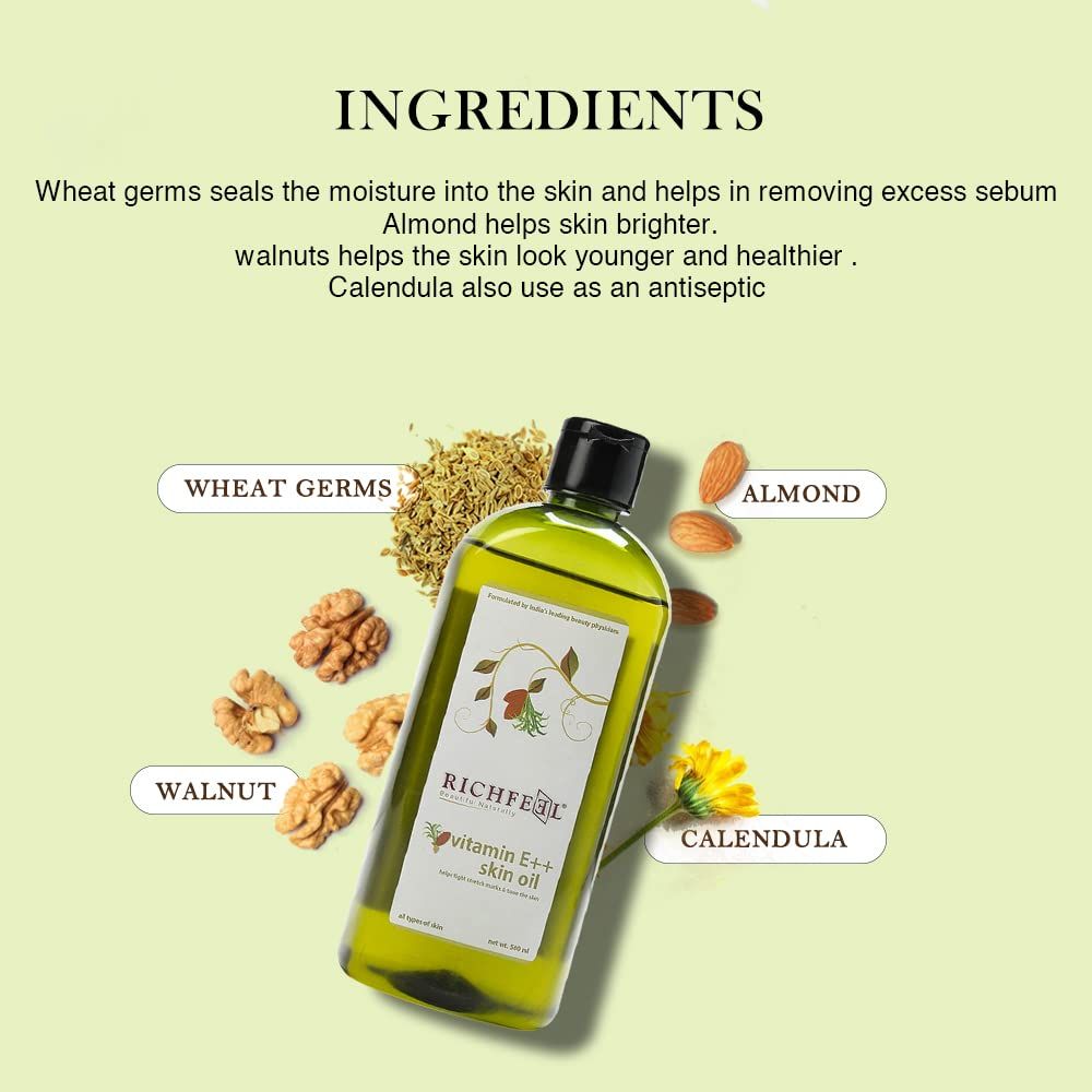 Foxy.in Buy Richfeel Naturals Vitamin E Skin Oil online in India on