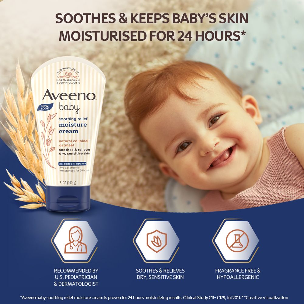 Aveeno baby soothing relief moisture cream 5 sales oz