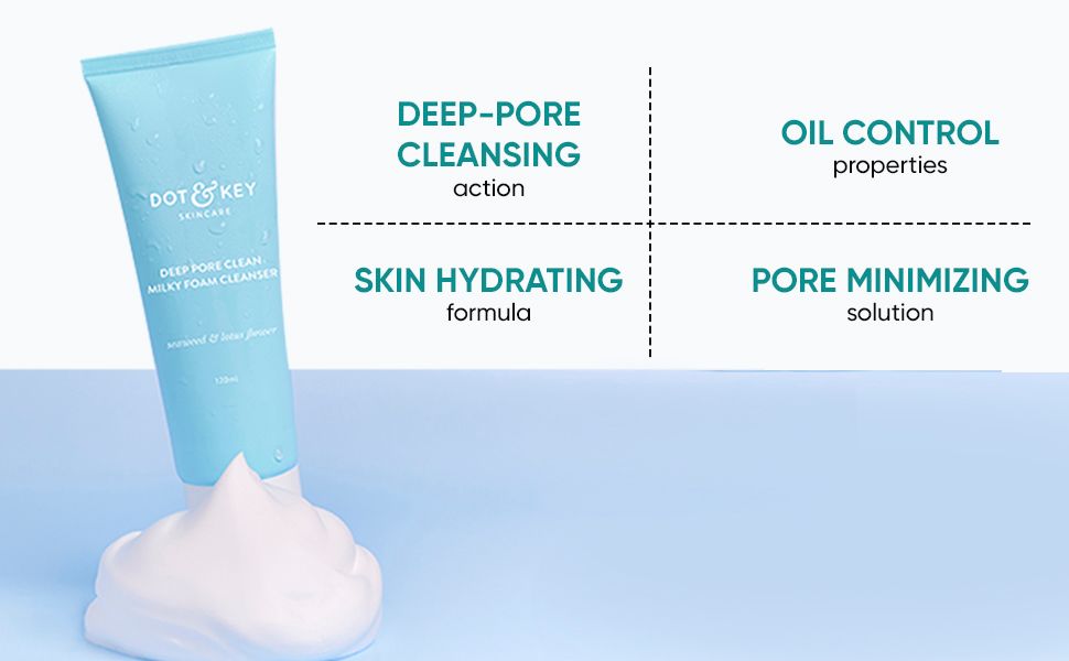 Foxy.in : Buy Dot & Key Deep Pore Foaming Face Wash With Lactic ...