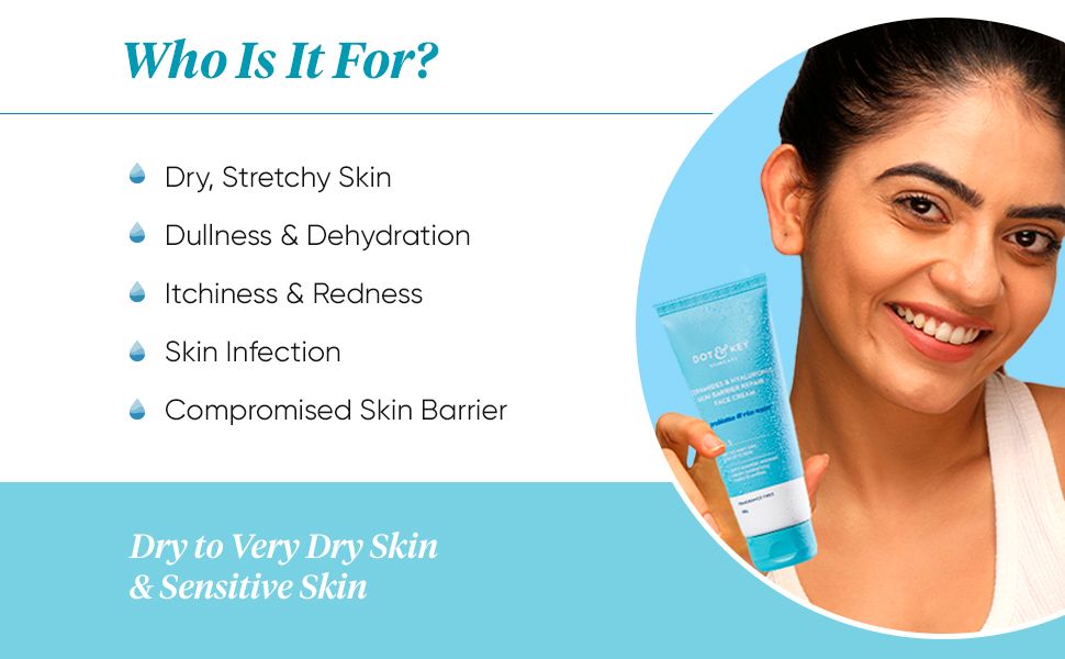 Foxy.in Buy Dot & Key Ceramides & Hyaluronic Hydrating Face Cream