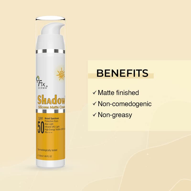 Foxy.in : Buy Fixderma Shadow Sunscreen SPF 50 Silicone Matte Cream ...