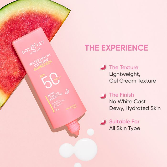 Foxy.in : Buy Dot & Key Watermelon Cooling SPF 50 Face Sunscreen (50 gm ...