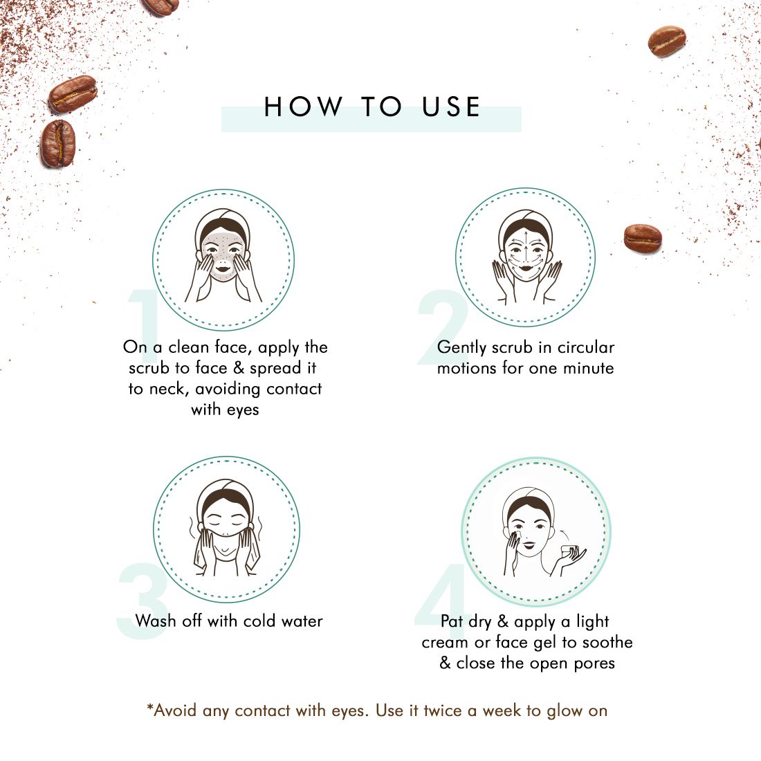 Foxy.in Buy mCaffeine Naked & Raw Coffee Face Scrub (Pack of 2