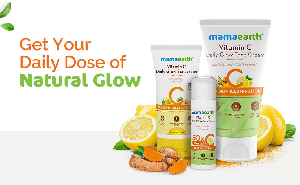 Foxy.in Buy mamaearth Vitamin C Daily Glow Sunscreen online in India on Foxy. Free shipping