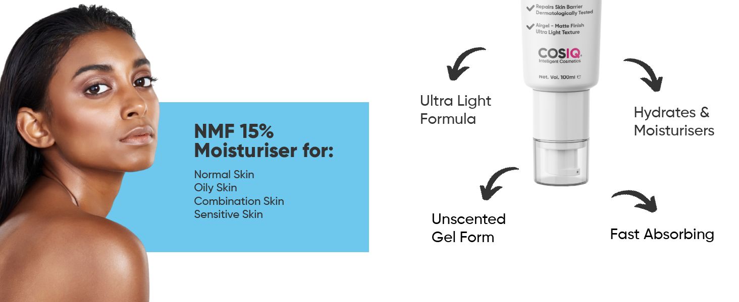 Foxy.in : Buy Cos-IQ AirGel NMF 15% for Oily Skin Moisturizer for Men ...