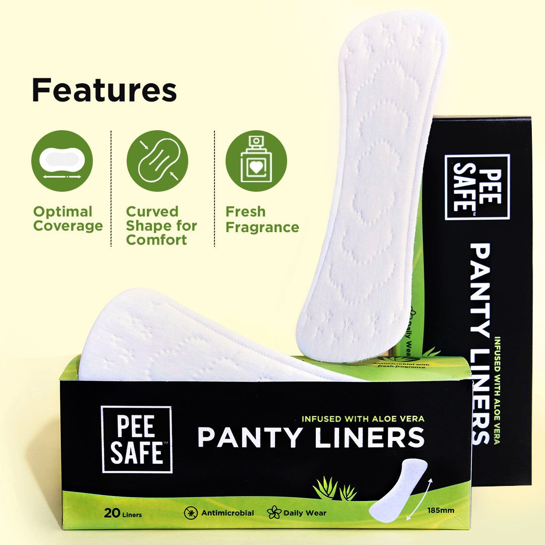 Foxy.in Buy Pee Safe Aloe Vera Panty Liners Pantyliner (Pack of 20