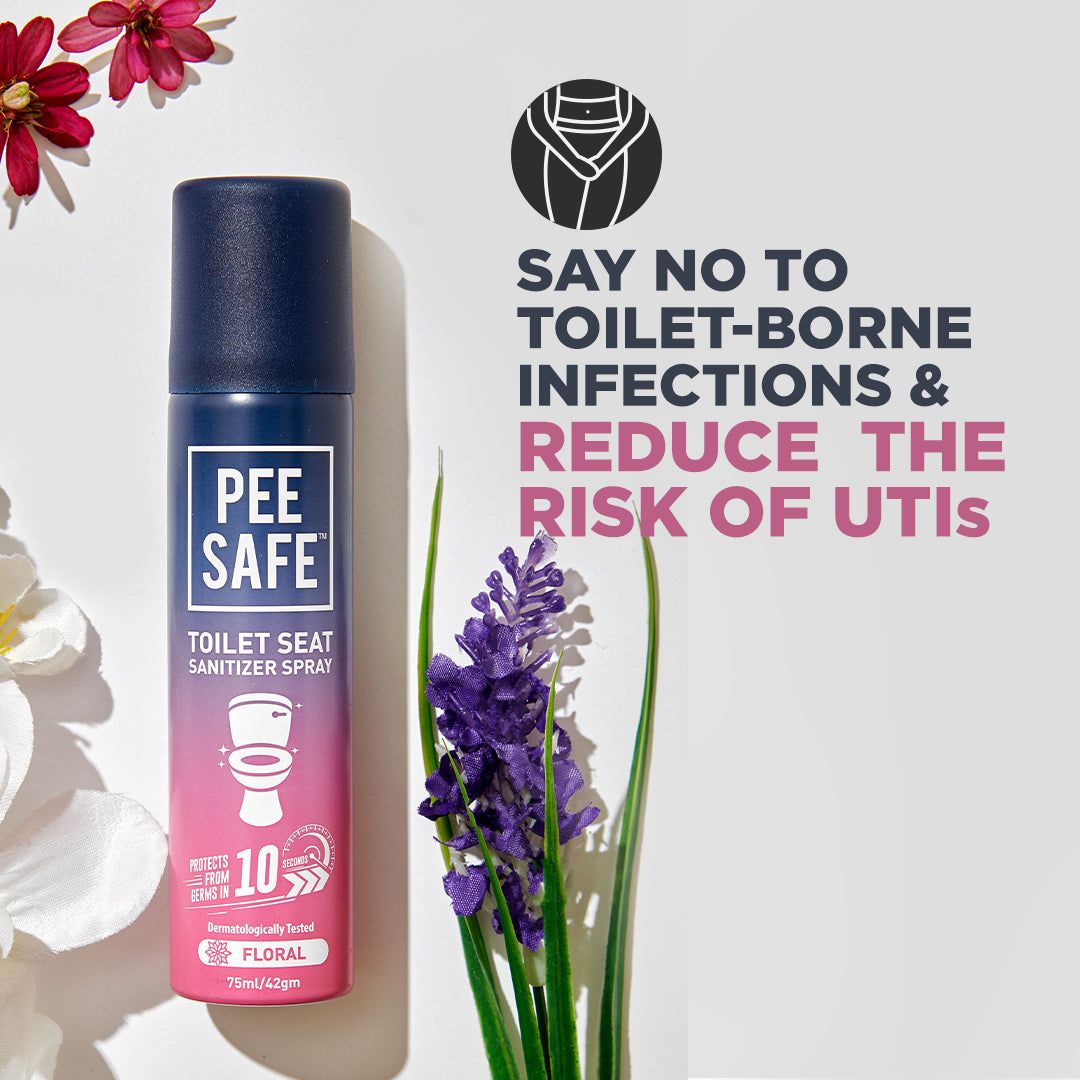 Foxy.in Buy Pee Safe Toilet Seat Sanitizer Spray Floral (75ml x 3) online in India on Foxy
