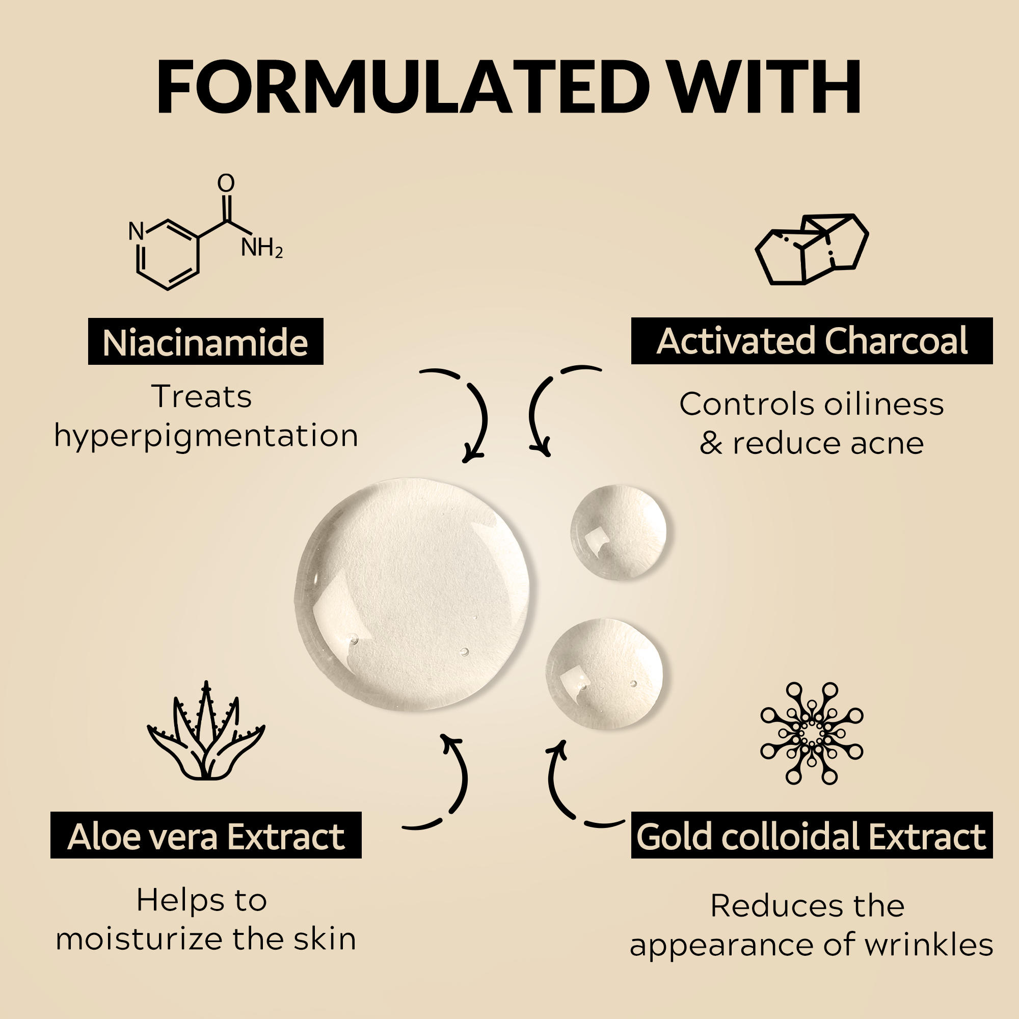 Foxy.in Buy Mirabelle Korea Gold + Charcoal Facial Sheet Mask online