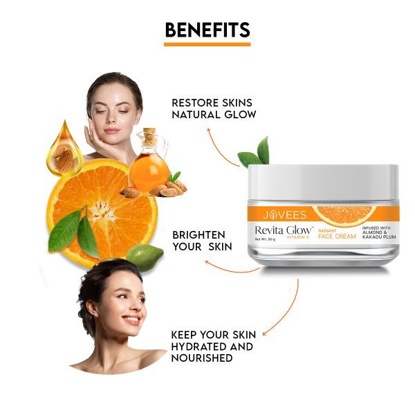 Foxy.in Buy Jovees Revita Glow Vitamin C Face Cream (50g) online in