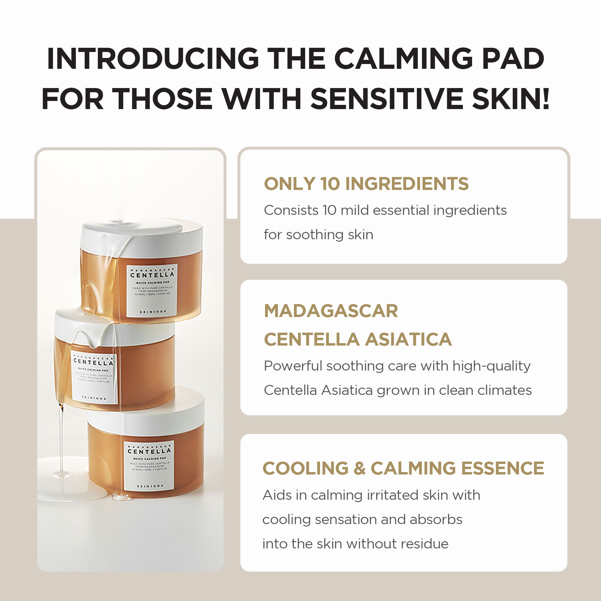 Foxy.in : Buy SKIN1004 Madagascar Centella Quick Calming Pad online in ...