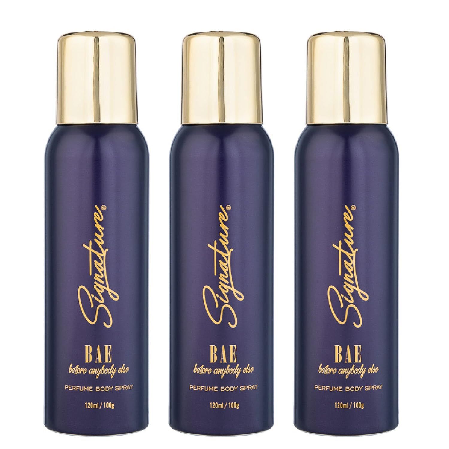 Foxy.in Buy Signature Bae No Gas Perfume Body Spray Pack of 3